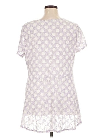 Susan Graver Short Sleeve Blouse (view 2)
