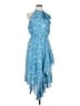 Parker 100% Polyester Blue Casual Dress Size L - photo 1