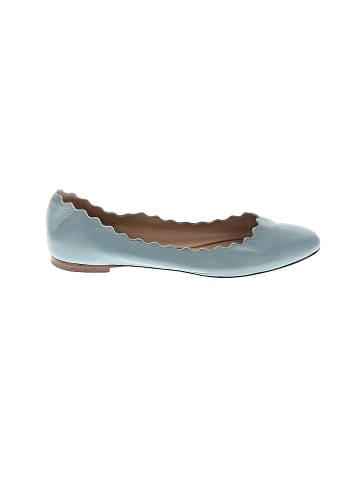 Chloé Leather Lauren Scalloped Ballet Flats (view 1)