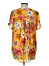 DR2 100% Polyester Yellow Short Sleeve Blouse Size L - photo 2