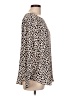 Ann Taylor 100% Polyester Animal Print Ivory Long Sleeve Blouse Size L - photo 4