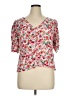 Old Navy 100% Rayon Pink Short Sleeve Blouse Size XL - photo 1