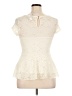 Candie's Ivory Short Sleeve Top Size XL - photo 2