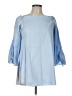 Tibi 100% Cotton Blue 3/4 Sleeve Blouse Size 10 - photo 1