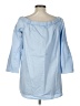 Tibi 100% Cotton Blue 3/4 Sleeve Blouse Size 10 - photo 2