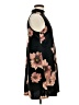 Aqua Floral Black Casual Dress Size M - photo 4