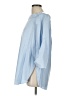 Tibi 100% Cotton Blue 3/4 Sleeve Blouse Size 10 - photo 5