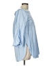 Tibi 100% Cotton Blue 3/4 Sleeve Blouse Size 10 - photo 4