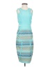 Wow Couture Graphic Teal Cocktail Dress Size S - photo 1