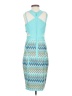 Wow Couture Graphic Teal Cocktail Dress Size S - photo 2