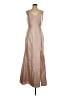 Alfred Sung 100% Polyester Metallic Tan Cocktail Dress Size 12 - photo 1