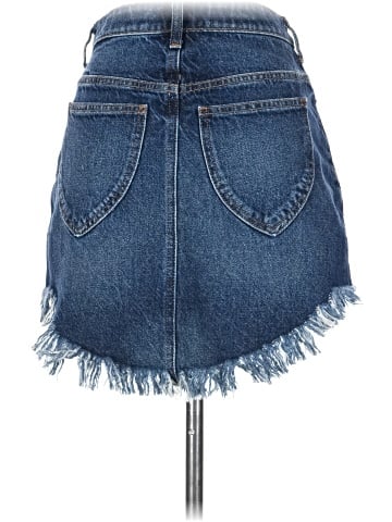 We the Free Denim Skirt (view 2)