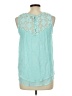 Christopher & Banks Teal Sleeveless Blouse Size L - photo 2