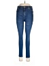 River Island Solid Blue Jeans Size 12 - photo 1