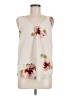 dalia 100% Polyester Ivory Sleeveless Blouse Size M - photo 1