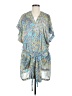 Jessica Simpson Paisley Blue Casual Dress Size Med - Lg - photo 1