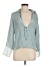 DKNY 100% Acetate Teal 3/4 Sleeve Blouse Size L - photo 1