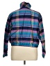 Doncaster Collection 100% Silk Plaid Purple Track Jacket Size 14 - photo 2