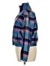 Doncaster Collection 100% Silk Plaid Purple Track Jacket Size 14 - photo 5