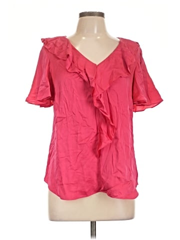 Trina Turk Short Sleeve Silk Top (view 1)