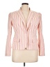 Apostrophe Stripes Pink Blazer Size 14 - photo 1