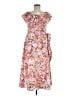 Entro 100% Polyester Floral Pink Casual Dress Size M - photo 1