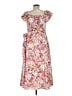 Entro 100% Polyester Floral Pink Casual Dress Size M - photo 2