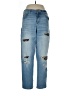 Inc Denim Animal Print Blue Jeans Size 10 - photo 1