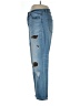 Inc Denim Animal Print Blue Jeans Size 10 - photo 5