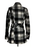 Poetry Clothing 100% Polyester Plaid Ivory Coat Size S - photo 2