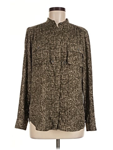 Ann Taylor Long Sleeve Button-Down Shirt (view 1)
