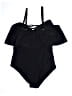 Daci Solid Black One Piece Swimsuit Size 18 - photo 2