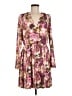 Leith 100% Polyester Floral Purple Casual Dress Size M - photo 1