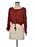 Olivaceous Burgundy Long Sleeve Blouse Size M - photo 1