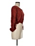 Olivaceous Burgundy Long Sleeve Blouse Size M - photo 4