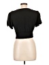 Haute Monde 100% Polyester Black Short Sleeve Top Size L - photo 2