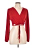 Cameo Red Long Sleeve Blouse Size L - photo 1