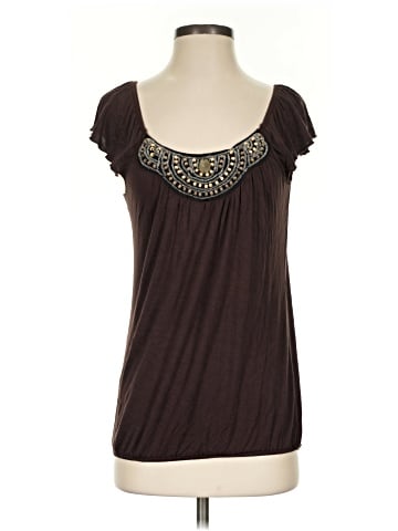 Wrapper Short Sleeve Top (view 1)