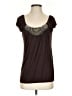 Wrapper Brown Short Sleeve Top Size XS - photo 1
