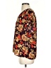 CAbi 100% Polyester Floral Black Short Sleeve Blouse Size S - photo 5