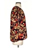 CAbi 100% Polyester Floral Black Short Sleeve Blouse Size S - photo 4