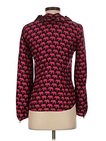 Elizabeth McKay Long Sleeve Silk Top (view 2)