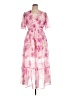 Assorted Brands 100% Polyester Floral Pink Cocktail Dress Size XL - photo 1