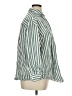 Old Navy Stripes Green Long Sleeve Blouse Size XL - photo 4