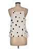 CAbi 100% Polyester Ivory Sleeveless Blouse Size M - photo 2