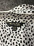 Massimo Dutti Animal Print Silver Long Sleeve Blouse Size 10 - photo 7