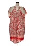 Joe Fresh 100% Polyester Paisley Red Casual Dress Size M - photo 1