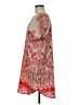 Joe Fresh 100% Polyester Paisley Red Casual Dress Size M - photo 5