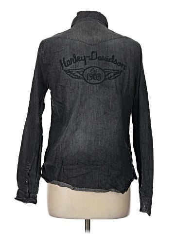 Harley Davidson Long Sleeve Button-Down Shirt (view 2)