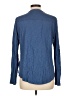 Lilla P Blue Long Sleeve Henley Size L - photo 2